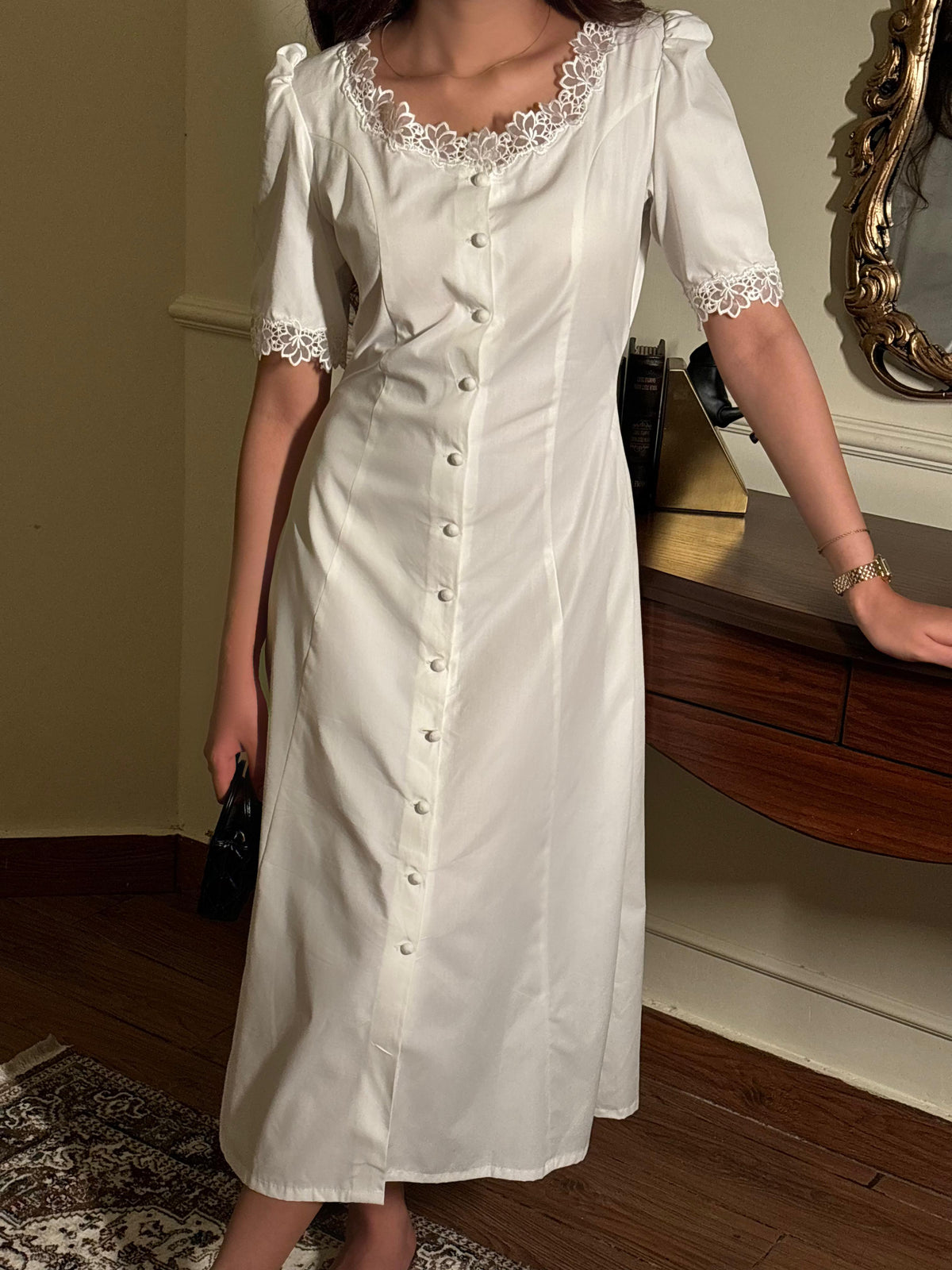Dress With Lace Detailing