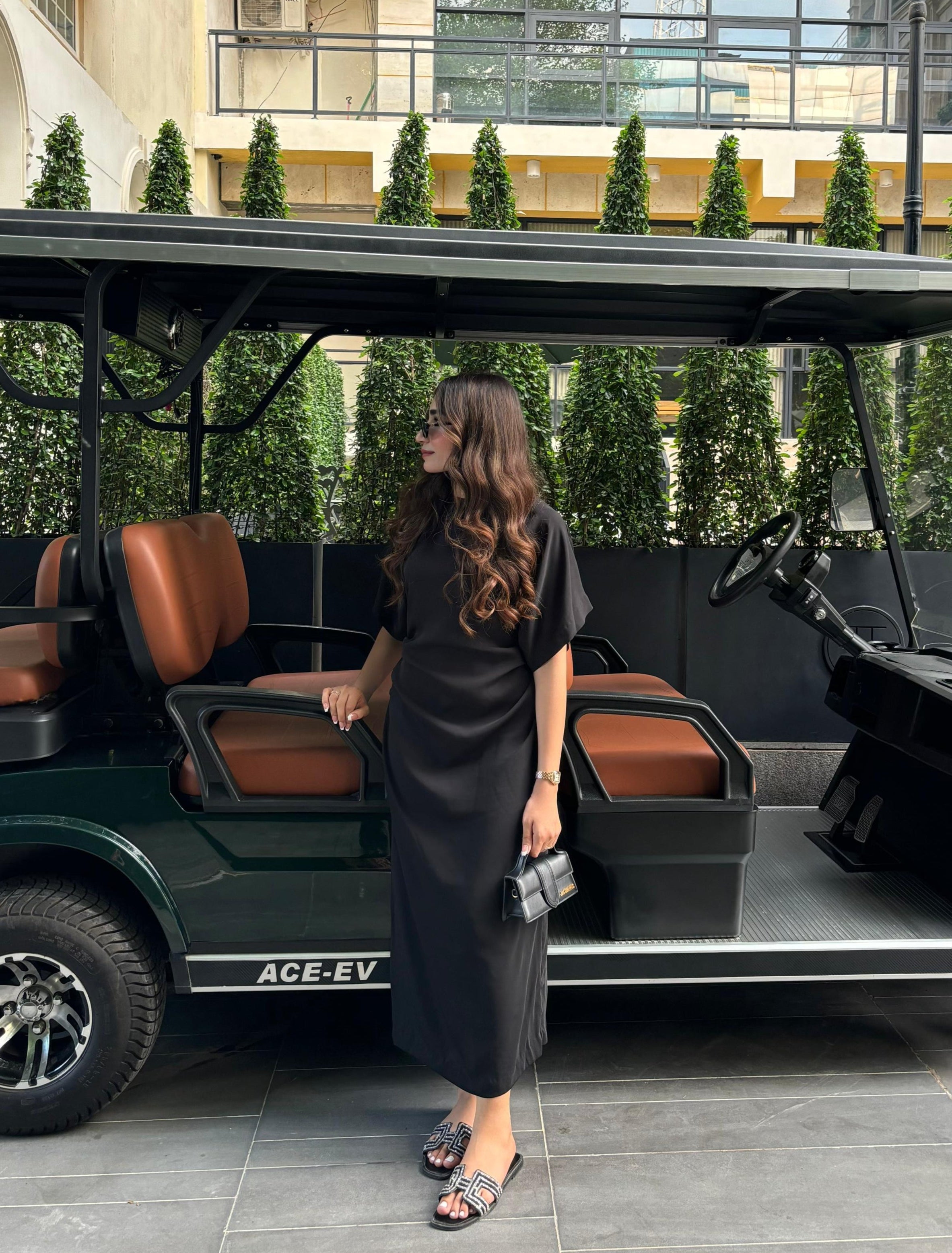 Fitted Dress With Draped Details