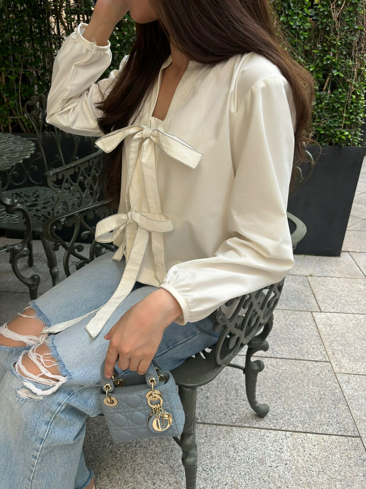 Blouse With Ties