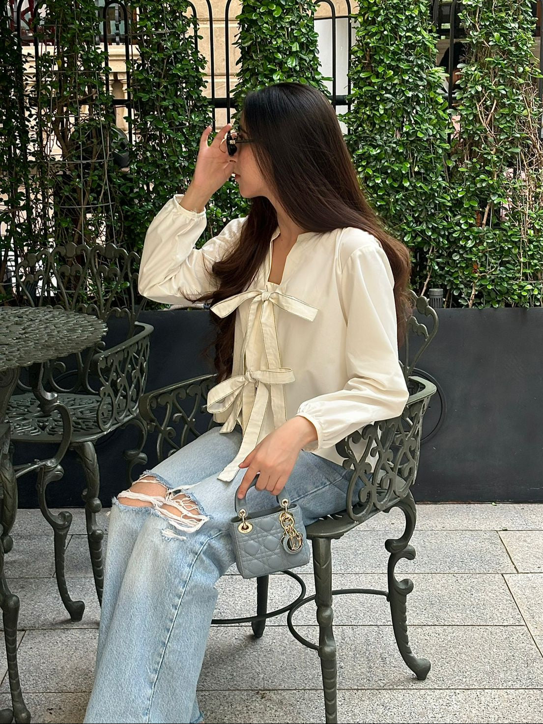 Blouse With Ties